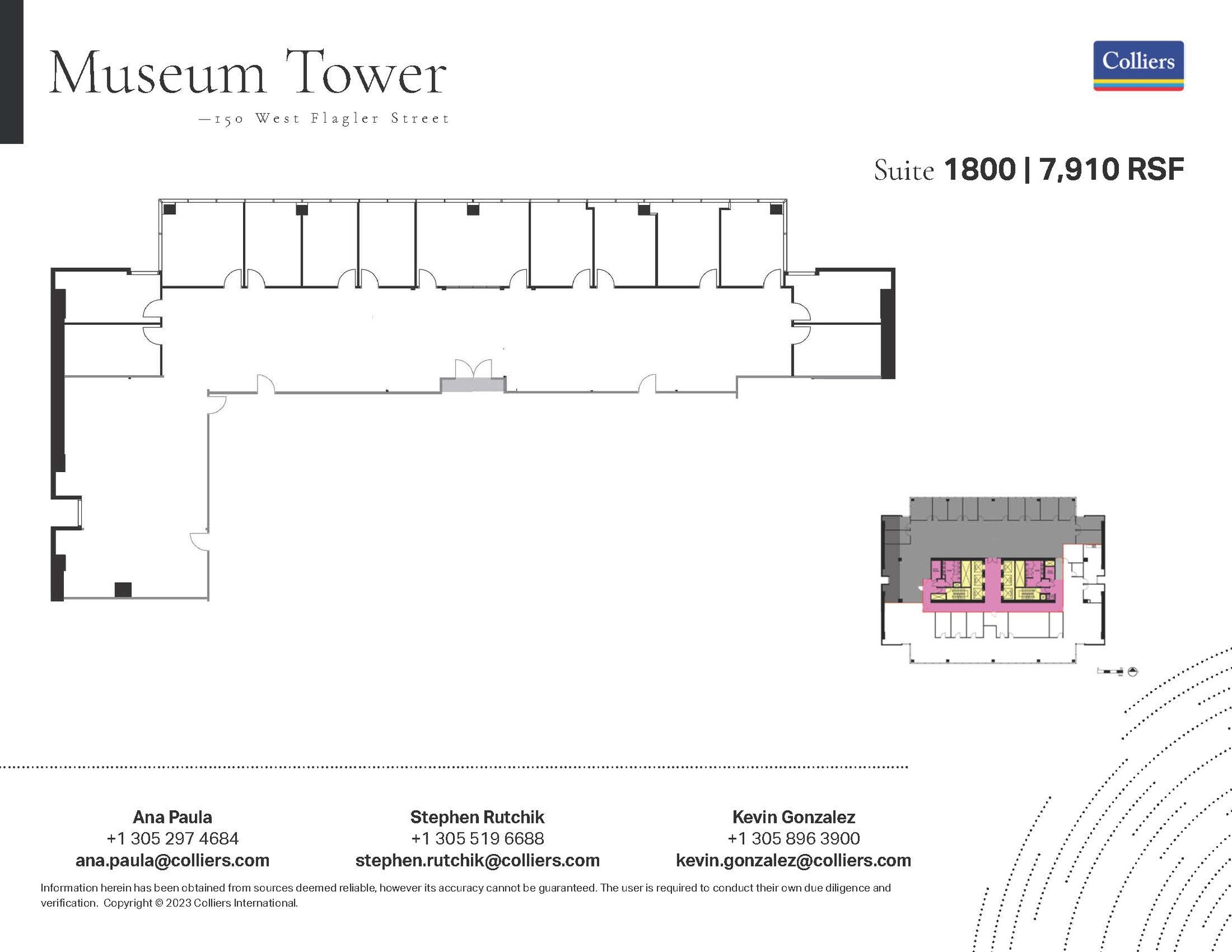 150 W Flagler St, Miami, FL for rent Floor Plan- Image 1 of 1