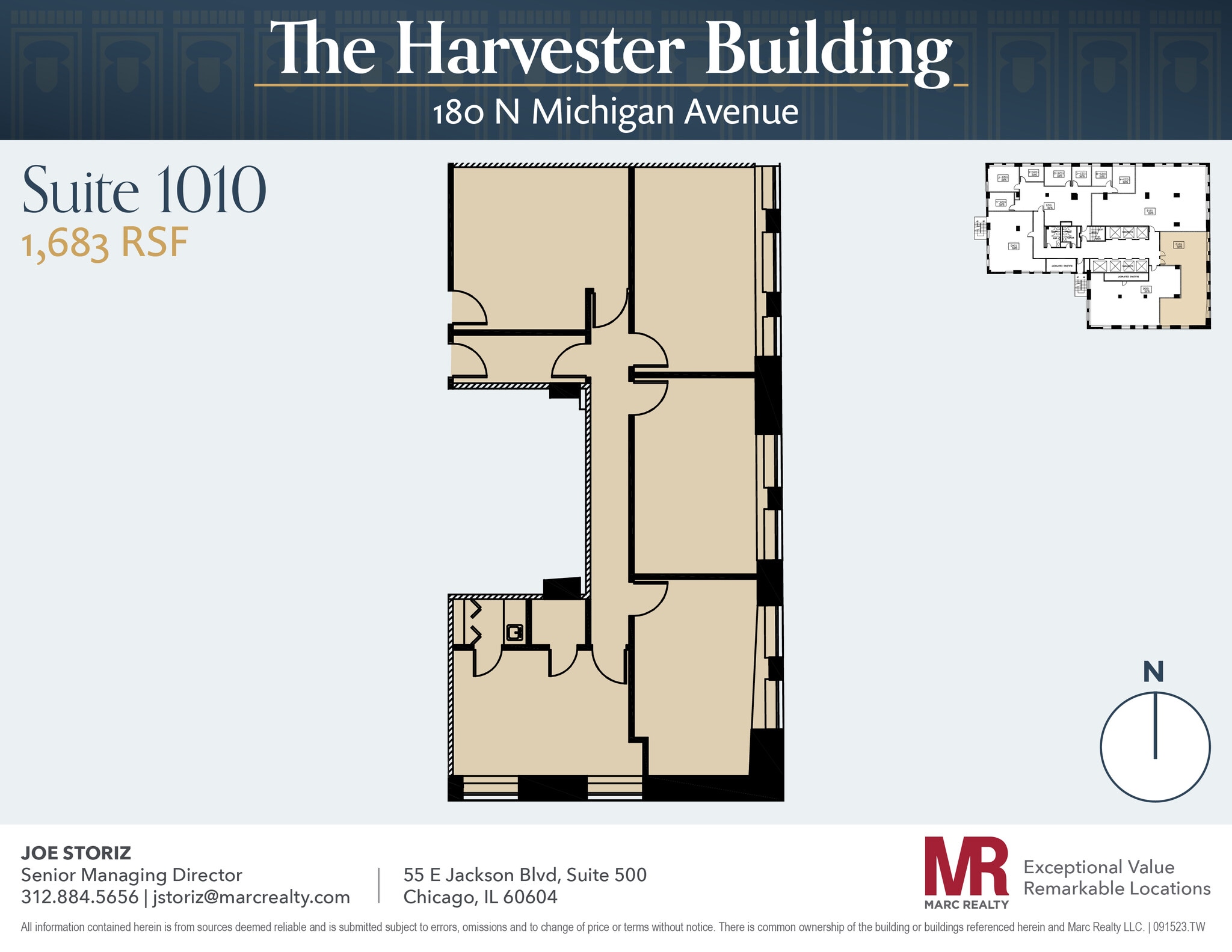 180 N Michigan Ave, Chicago, IL to rent Floor Plan- Image 1 of 1