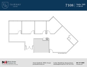 7108-7121 Fairway Dr, Palm Beach Gardens, FL to rent Floor Plan- Image 1 of 6