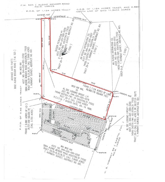 14545 Eastex Freeway Service Road, Humble, TX for sale - Plat Map - Image 3 of 3