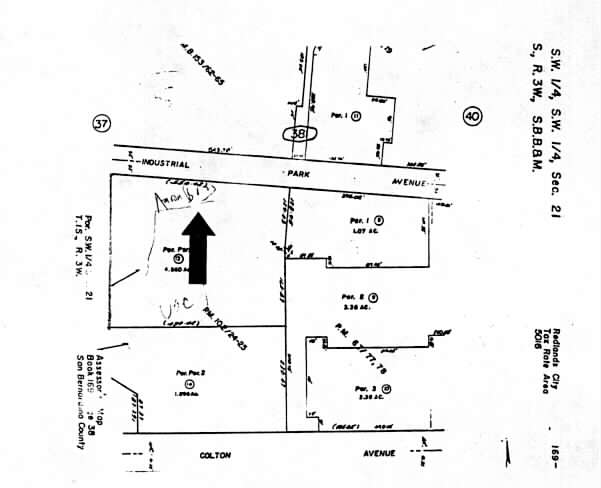 1402-1460 Industrial Park Ave, Redlands, CA for rent - Plat Map - Image 3 of 3