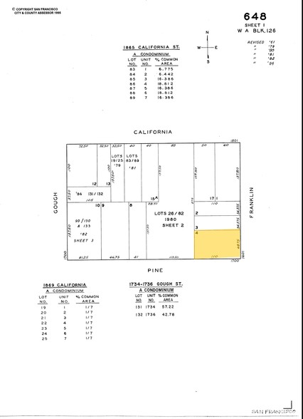 1700 Pine St, San Francisco, CA for rent - Plat Map - Image 2 of 3