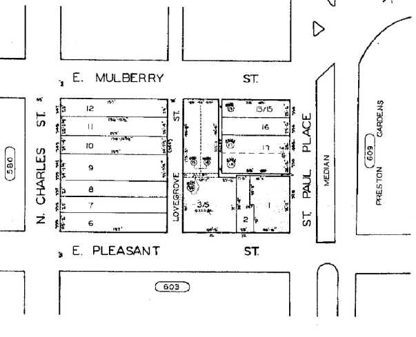 326 St Paul Pl, Baltimore, MD for sale - Plat Map - Image 1 of 1