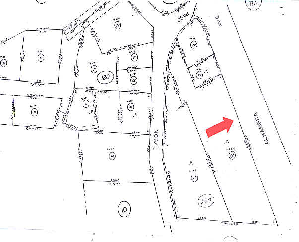 6635 Alhambra Ave, Martinez, CA to rent Plat Map- Image 1 of 2