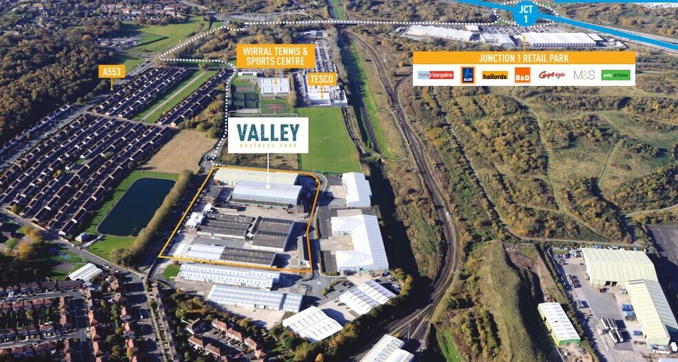 Unit 7 Valley Rd, Birkenhead for sale - Aerial - Image 1 of 1