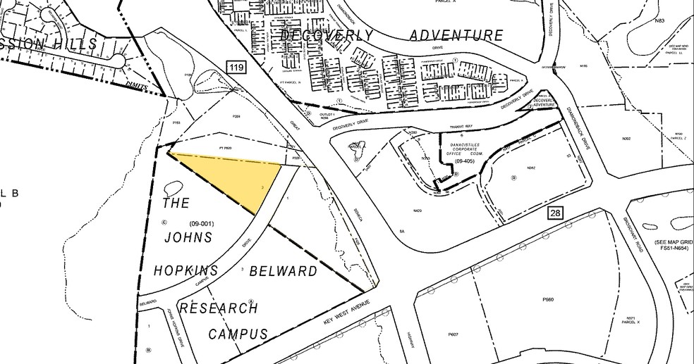 9901 Belward Campus Dr, Rockville, MD for sale - Plat Map - Image 1 of 1