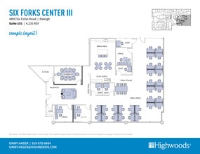 4800 Six Forks Rd, Raleigh, NC to rent Floor Plan- Image 2 of 3