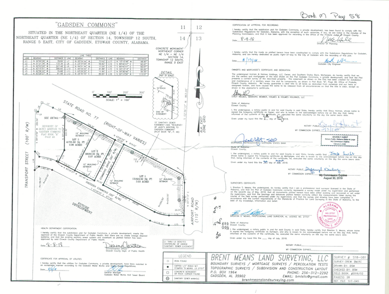 1708 W Grand Ave, Gadsden, AL for rent - Plat Map - Image 3 of 3