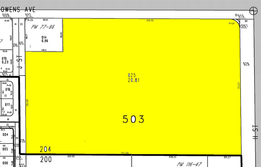 1021-1061 W Owens Ave, Las Vegas, NV for rent - Plat Map - Image 2 of 7