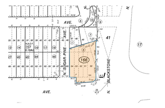 7031 N Blackstone Ave, Fresno, CA for rent Plat Map- Image 1 of 2