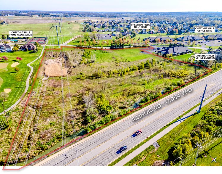 1102 Chestnut Hills Parkway, Fort Wayne, IN for sale - Aerial - Image 3 of 6