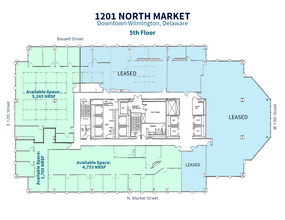 1201 N Market St, Wilmington, DE for rent Floor Plan- Image 1 of 7