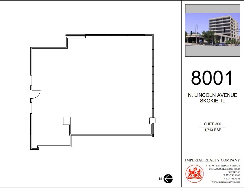 8001 Lincoln Ave, Skokie, IL for rent Floor Plan- Image 1 of 4