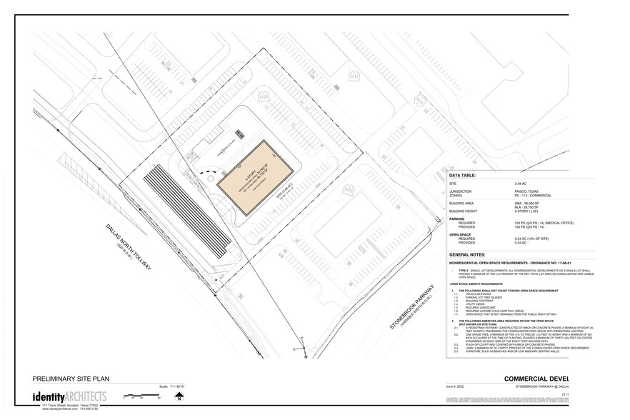 NEC Stonebrook, Frisco, TX for rent - Site Plan - Image 2 of 3