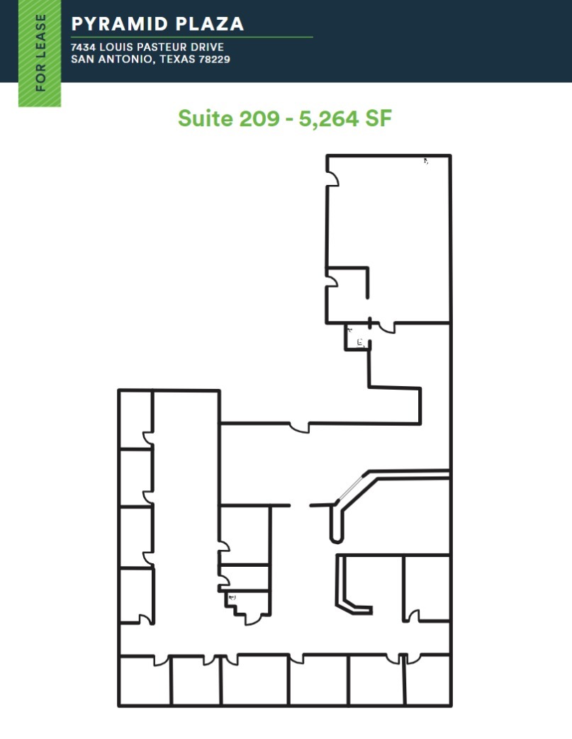 7434 Louis Pasteur Dr, San Antonio, TX for rent Floor Plan- Image 1 of 1