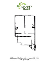 828 Dulaney Valley Rd, Towson, MD for rent Floor Plan- Image 1 of 4