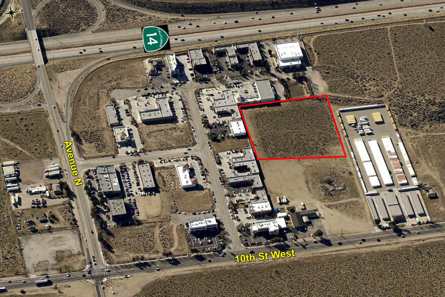 Ave M-12 near 12th West st, Palmdale, CA for sale - Aerial - Image 1 of 2