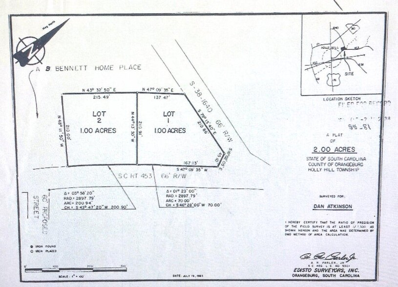 0 Bunch Ford Road, Holly Hill, SC for sale - Building Photo - Image 2 of 3