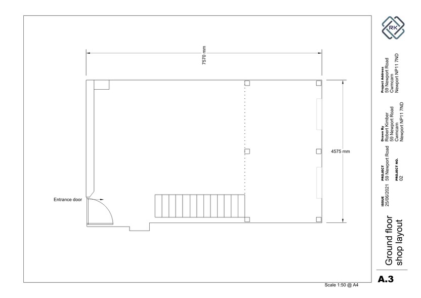 59 Newport Rd, Cwmcarn for rent - Site Plan - Image 2 of 2