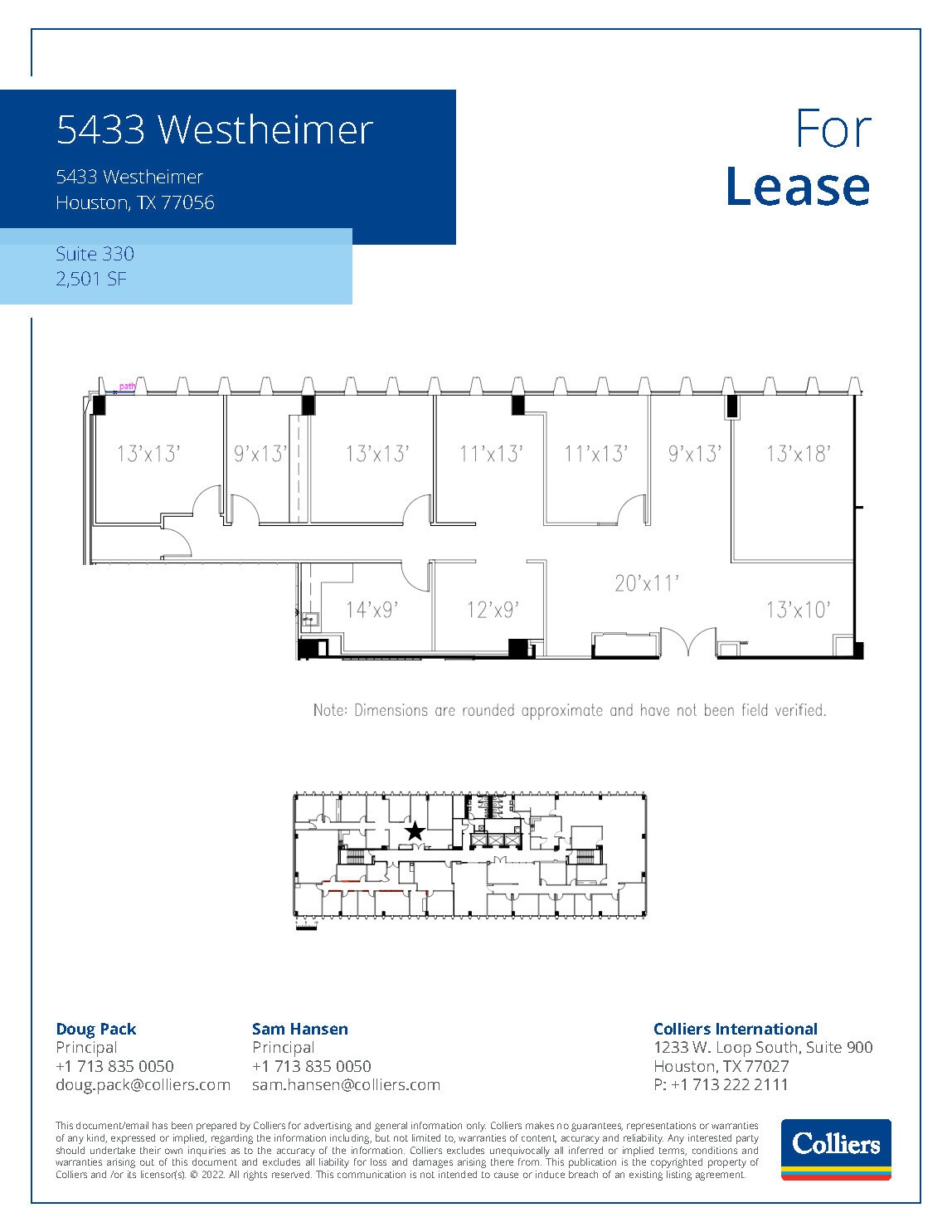 5433 Westheimer Rd, Houston, TX to rent Floor Plan- Image 1 of 1
