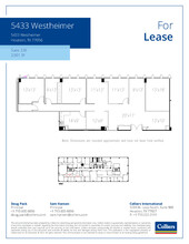 5433 Westheimer Rd, Houston, TX for rent Floor Plan- Image 1 of 1