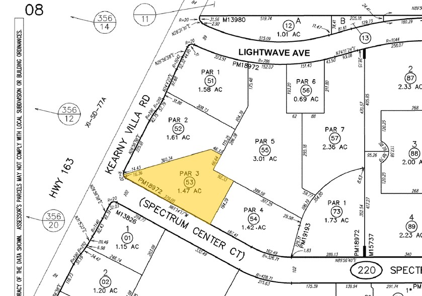 8620 Spectrum Center Blvd, San Diego, CA for rent - Plat Map - Image 2 of 8