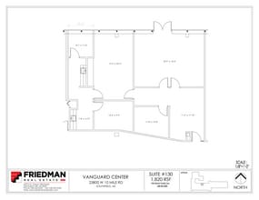 23800 W 10 Mile Rd, Southfield, MI to rent Floor Plan- Image 1 of 2