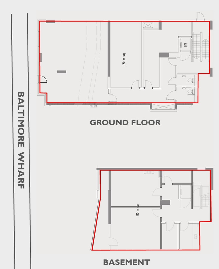 2 Baltimore Wharf, London, LND E14 9RB - Unit Block 4B -  - Floor Plan - Image 1 of 5