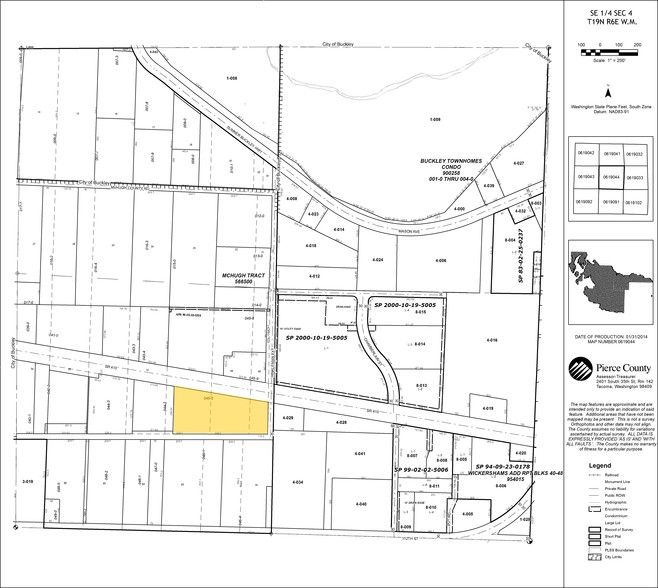 WA-410 South, Buckley, WA for sale - Plat Map - Image 1 of 1