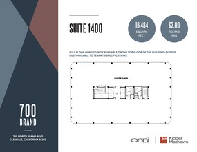 700 N Brand Blvd, Glendale, CA for rent Floor Plan- Image 1 of 1