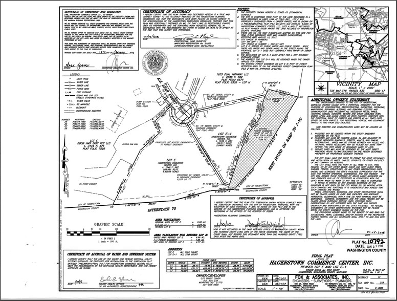 1 All Star Ct, Hagerstown, MD for sale - Plat Map - Image 3 of 12