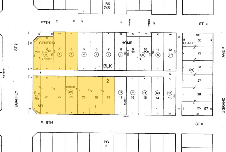 700 S Gaffey St, San Pedro, CA for sale Plat Map- Image 1 of 1