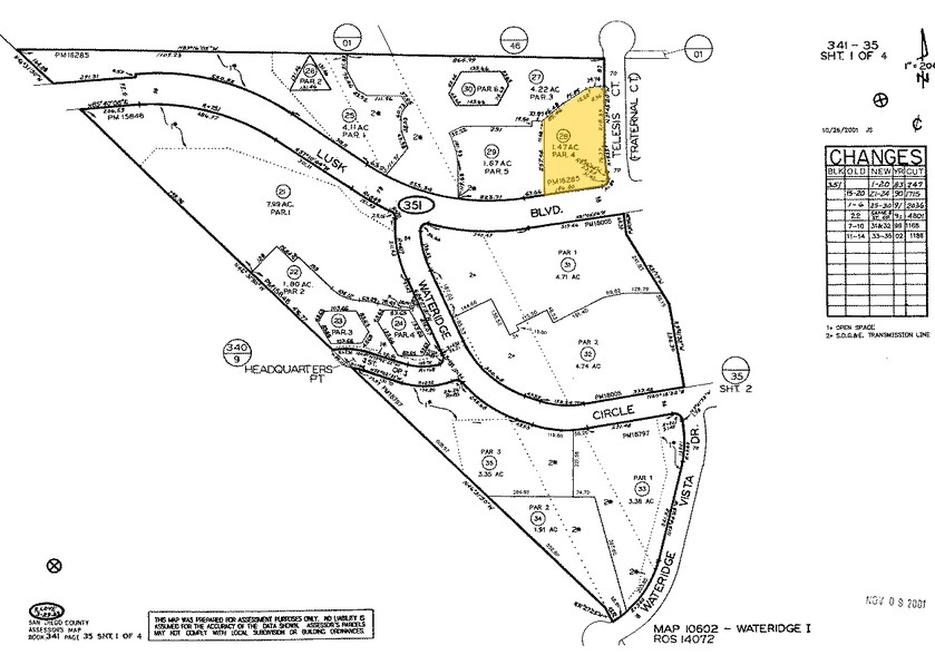 6925 Lusk Blvd, San Diego, CA for sale - Plat Map - Image 1 of 1