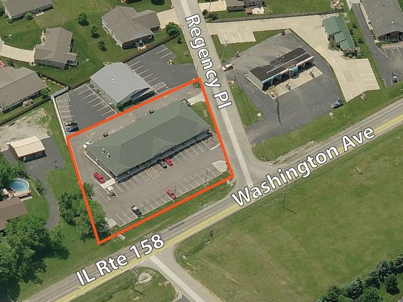 542-548 E Washington St, Millstadt, IL for rent - Aerial - Image 3 of 4