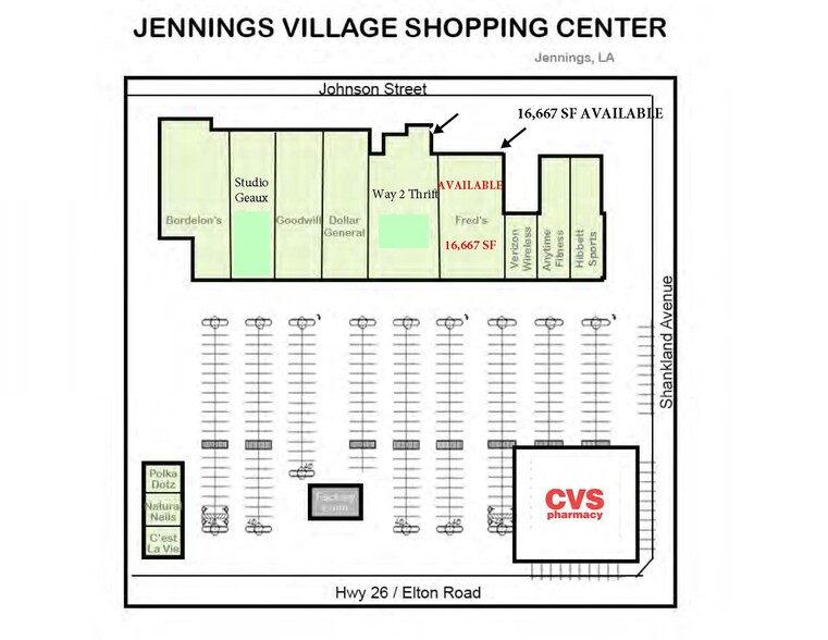 Sharkland Ave, Jennings, LA for rent - Site Plan - Image 2 of 5