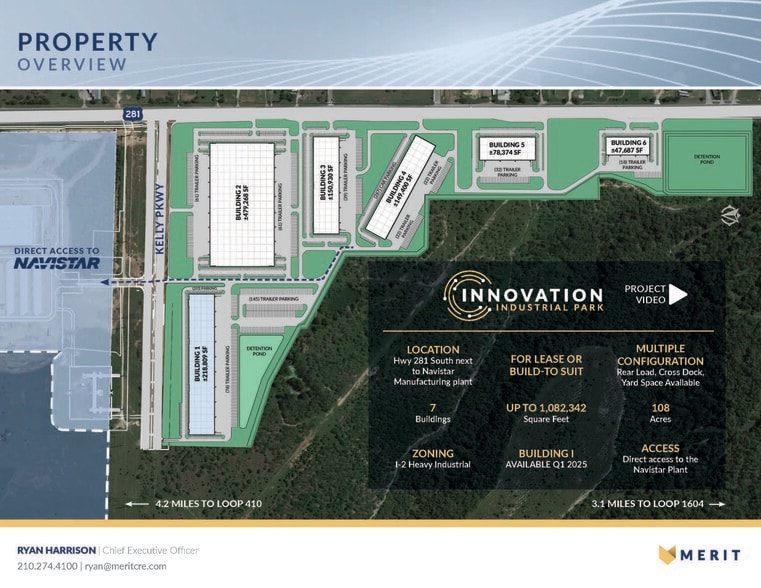 Innovation Industrial Park, San Antonio, TX for rent - Site Plan - Image 2 of 3