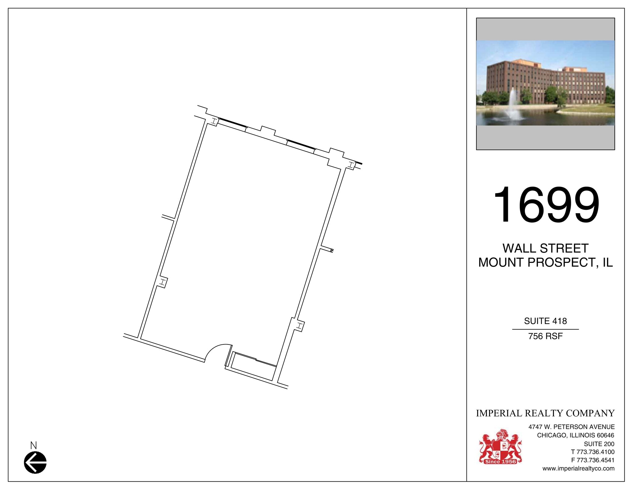 1699 Wall St, Mount Prospect, IL to rent Site Plan- Image 1 of 1