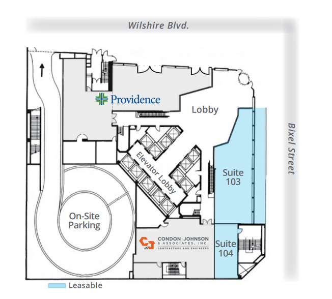 1100 Wilshire Blvd, Los Angeles, CA for rent - Floor Plan - Image 3 of 7