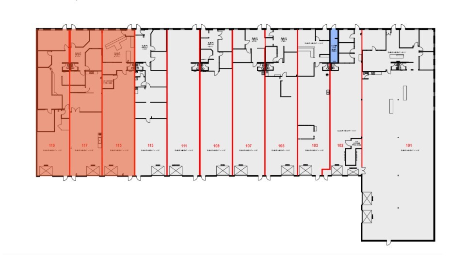 2710 Lancaster Rd, Ottawa, ON K1B 4W8 - Unit 115-119 -  - Floor Plan - Image 1 of 2