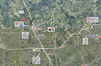 SWC Hwy 249 & Brown Road, Tomball, TX - aerial  map view