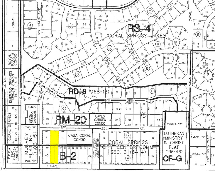 10361-10371 W Sample Rd, Coral Springs, FL for rent - Plat Map - Image 2 of 7