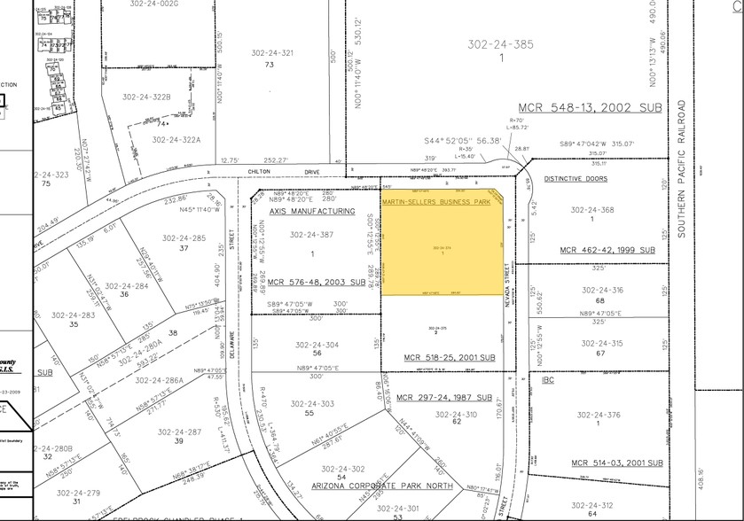 465 E Chilton Dr, Chandler, AZ for rent - Plat Map - Image 2 of 4