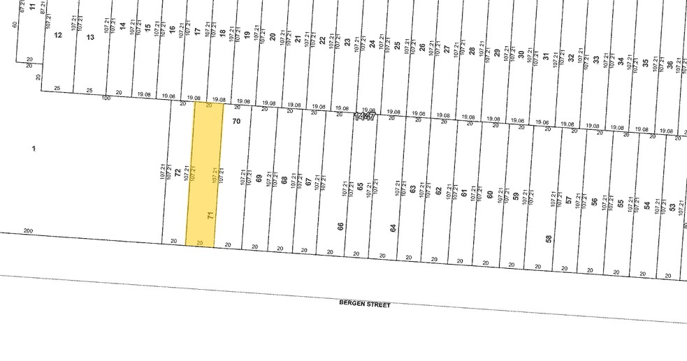 1967 Bergen St, Brooklyn, NY for sale - Plat Map - Image 2 of 2