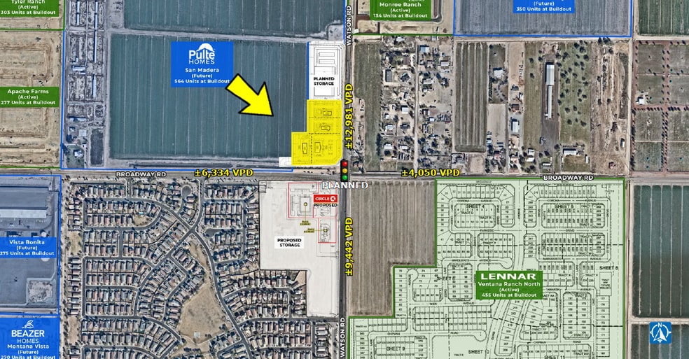 NW Watson Rd & Broadway, Buckeye, AZ for sale - Building Photo - Image 2 of 4