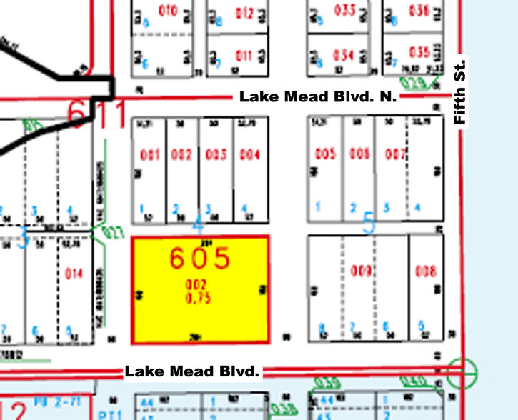 300-310 E Lake Mead Blvd S, North Las Vegas, NV for sale - Plat Map - Image 1 of 1