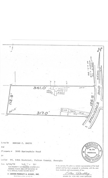 3045 Springdale Rd, Hapeville, GA for sale - Plat Map - Image 2 of 4