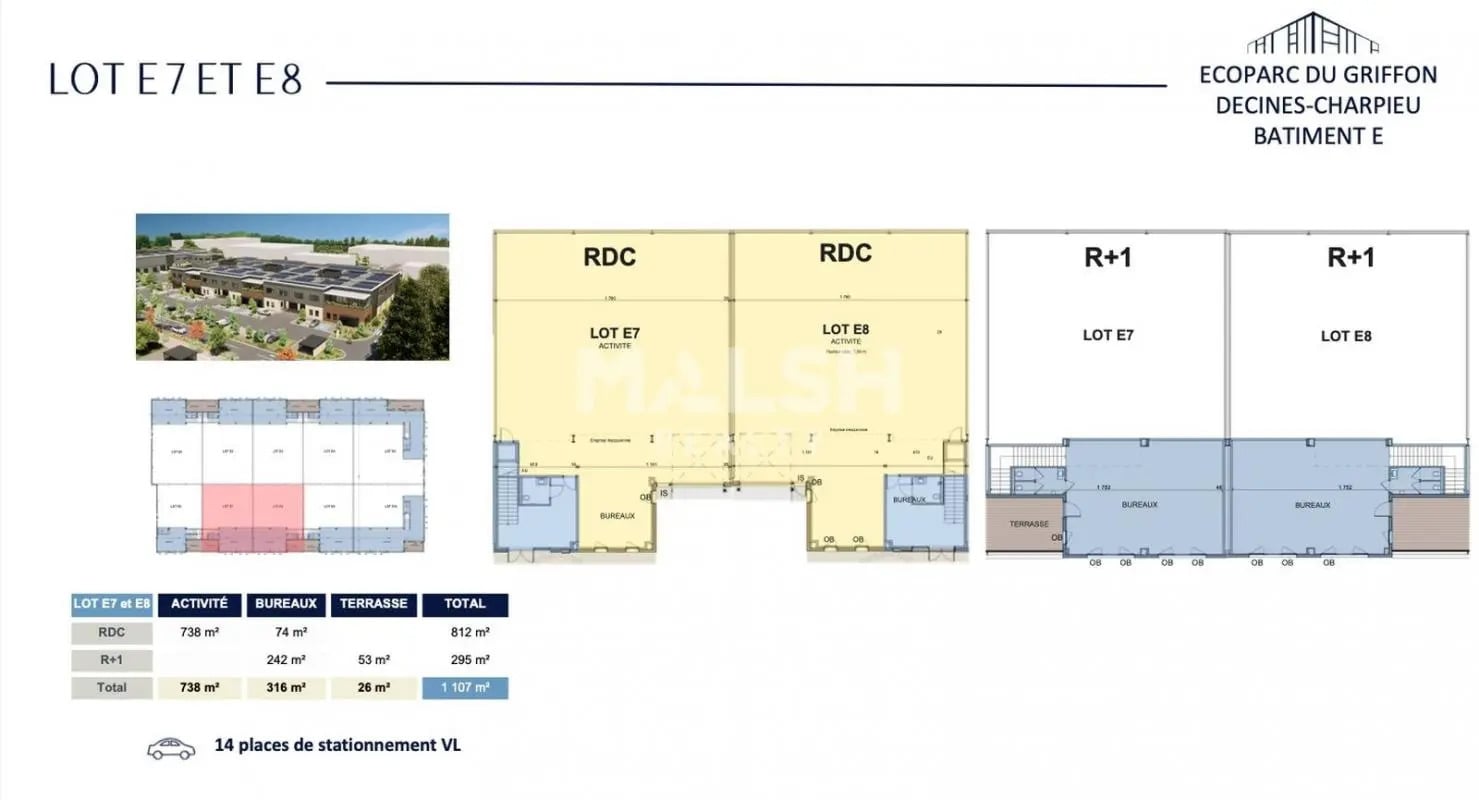 Light Industrial in Décines-Charpieu to rent Floor Plan- Image 1 of 2