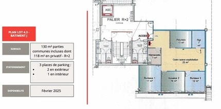 Office in Saint-Priest to rent Floor Plan- Image 1 of 6