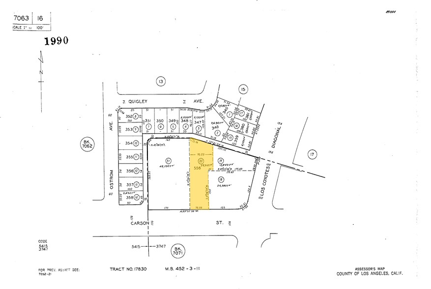 6753-6763 Carson St, Lakewood, CA for rent - Plat Map - Image 2 of 4