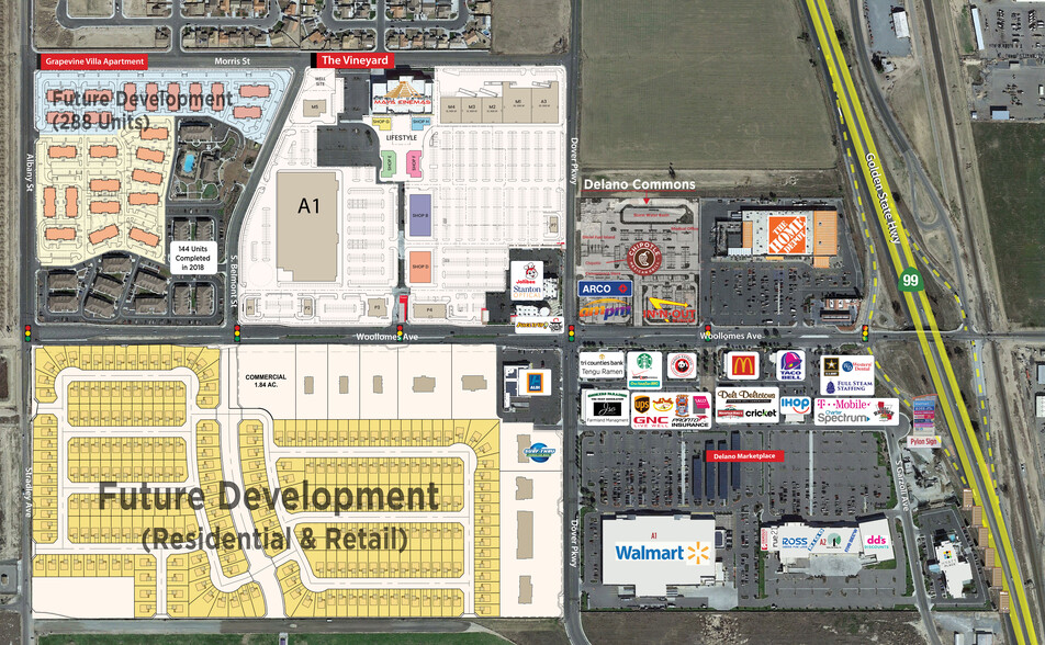 401 Woollomes Ave, Delano, CA for rent - Site Plan - Image 3 of 4